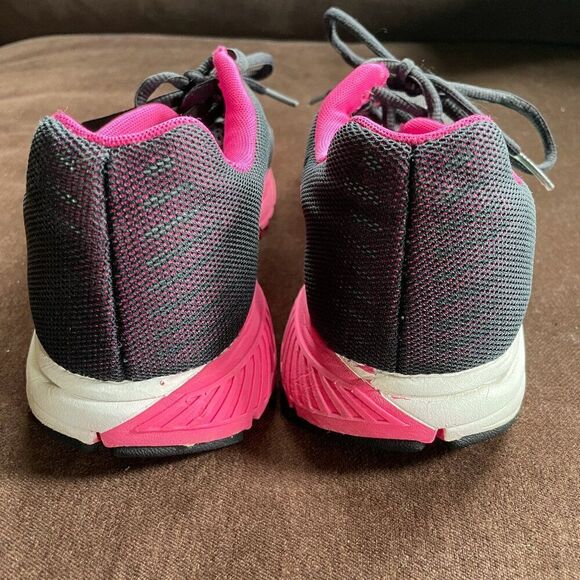 NIKE Women’s Charcoal/Pink Zoom Structure 17 2013 Running Shoes 615588-036 7 US - Picture 4 of 10